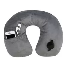 Almohada Inflable Travelon Deluxe Gris