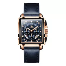 Reloj De Cuarzo Olevs 9919 Con Correa De Cuero Para Hombre