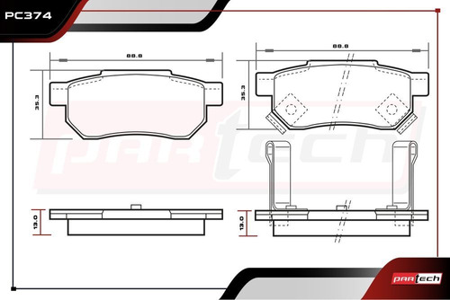 Balatas Traseras Honda Crx 1.6l 1991 Foto 2