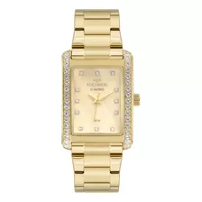 Relógio Feminino Technos St. Moritz Dourado Original Com Nfe Cor Do Fundo Creme