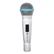 Microfone Profissional Tsi C/ Fio Cardioide Aluminum A68p Sw Cor Prata