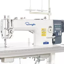 Máquina Recta Industrial Remington Rt202d-4, Medio-pesado Color Blanco