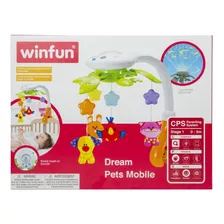 Movil Cunero Musical Proyector Para Bebe 0845 Marca Winfun