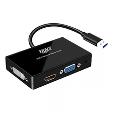 Adaptador Convertidor Usb 3.0 A Hdmi Vga Dvi Pc Laptop