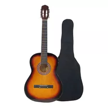 Violão Acústico Clássico 39 Nylon - Sunburst Cor Laranja Orientação Da Mão Destro