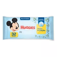 Lenços Umedecidos Huggies Tripla Proteção C/32 Toalhinhas