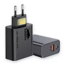 Carregador Super Turbo Viribus 20w Usb + Type-c Pd Qc 3.0