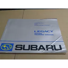 Manual Proprietário Subaru Legacy 93 94 1993 1994 T. Modelos