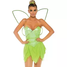 Disfraz De Hada Pixie Con Alas Para Mujer - Halloween