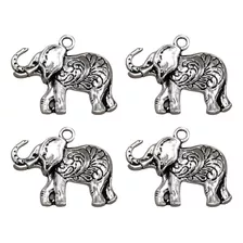 Colgantes De Plata Antigua Con Forma De Elefante Para Hacer