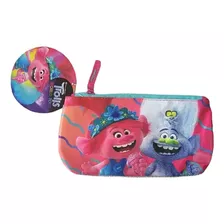 Estuche Diseño Lentejuelas Trolls World Tour