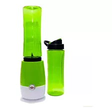 Juguera Batidora Licuadora Personal Portatil 2 Vasos Colores Color Verde
