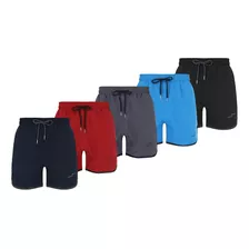 Paquete 5 Shorts Deportivos Stretch Hombre Comodos Ejercicio