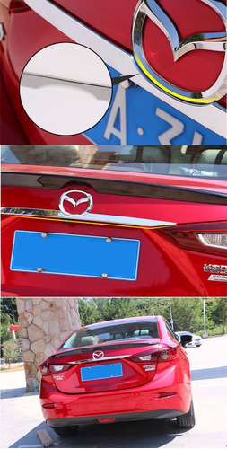 Barra Trasera Parte Logo Mazda 3 Sedan 2014 2015 2016 2017 Foto 3