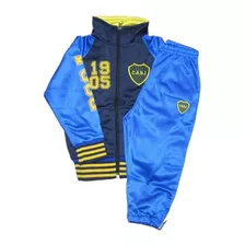 Conjunto Boca Juniors Bebé Campera Pantalón 