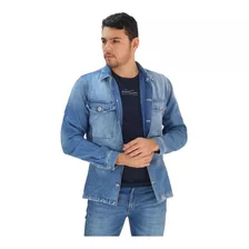 Jaqueta Jeans Clara Acostamento Masculina