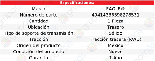 Soporte Trans Eagle Montero Sport V6 3.5l 99 A 04 Foto 3