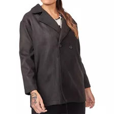 Tapado Saco Mujer Paño Trench Moderno Abrigado Elegante Laso