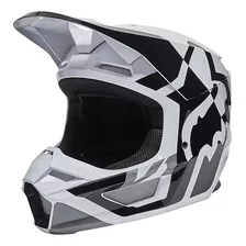 Capacete Mx Fox V1 Lux Branco Mips