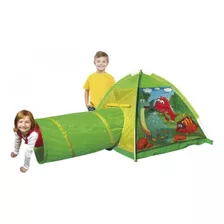 Carpa Infantil + Túnel Dinosaurio Verde Game Power 