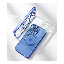 Carcasa Para iPhone Magsafe Clear Con Protector De Camaras