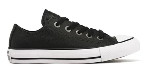 Converse Zapatillas - Ct All Star Leather Baja Ngro
