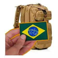 Mochila Militar Tática 40 Litros Impermeável Br Borracha Cor Cáqui