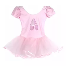 Vestido Malla De Ballet Con Imagen Zapatilla Niñita