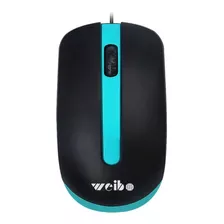 Mouse Óptico Om 3 Botões Com Fio Plástico Durável Wb018vd