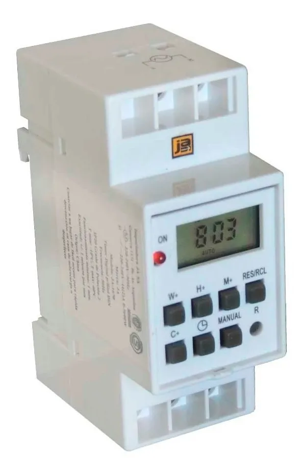 Timer Digital Riel Din Temporizador Programable Ja 1670 Mebuscar