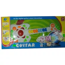 Guitarra Infantil Con Luz, Sonido,pianito A Pila Instrumento
