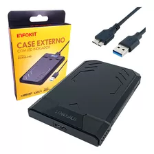 Case Hd Ou Ssd Externo Sata 2.5 Usb 3.0 Notebook Pc Xbox Ps4