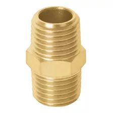 Niple De Latón, Tipo Ff, Cuerda 1/4 Npt Truper 19024