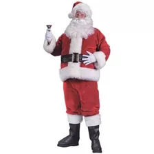 Traje De Papai Noel De Veludo Pronta Entrega De Luxo