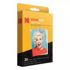 Papel Fotográfico Zink Premium Kodak 2x3 (pack 20 Hojas)