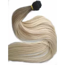 Cabelo Humano Loiro Raiz Escura Fita Adesiva 100g 60cm