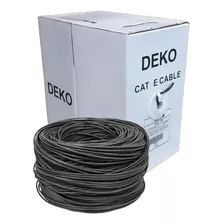 Caixa De Cabo De Rede Cat5e Cmx 305m 4 Pares Trançados Deko