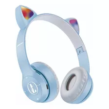 Auriculares Bluetooth Gatito Con Luz. Led Recargables. Mpuy