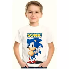 Camiseta Camisa Sonic Infantil