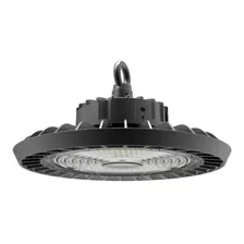 Lampara Led Industrial Para Techo 200w 6500k 100-277v Tecno Color Negro Tecnolite 200ufoledl65mvn