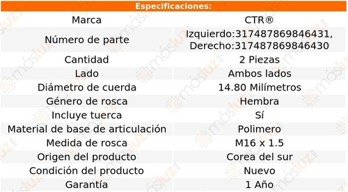 2- Terminales Exteriores Titan 8 Cil 5.6l 2018/2019 Ctr Foto 2