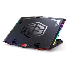 Cooler Para Laptop Gamer Rgb Cybercool Con Display 6 Niveles