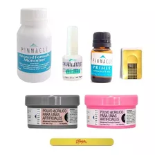 Kit Completo Para Uñas Esculpidas Acrilico Pinnacle