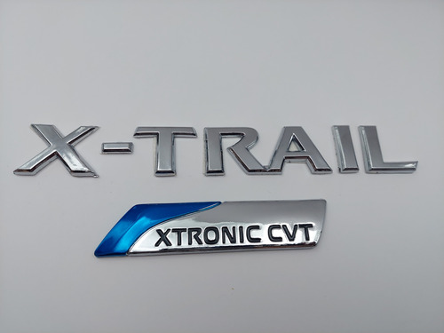 Emblemas Nissan Xtrail Xtronic Cvt Cromados Del 2008 Al 2014 Foto 2