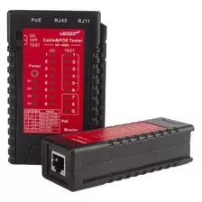 Testeador Cable De Red, Conectores Rj45 Rj11 Y Poe Cat 5 6