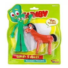 Nj Croce Gumby Y Pokey Bendable Figura Par.