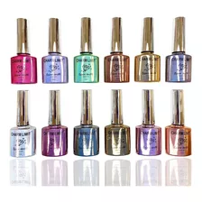 Esmaltes Charm Limit X12 Laser Drill 10ml Reflectivos Glitte