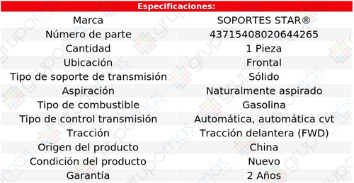 Soporte Transmisin Frontal S Star Ion 2.2l 4 Cil 2003_2004 Foto 2