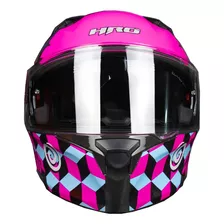 Casco Abatible Hro Mujer 3420dv Hybrir Rosa Certificado Dot