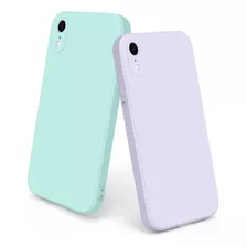 2 Fundas De Silicona Líquida Para iPhone XR